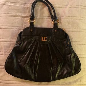 Lenny E Cia Leather Purse Exceptional with LC Luggage Tag